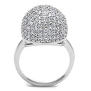 Engagement Rings Sale 3W1213 Rhodium Brass Ring with AAA Grade CZ