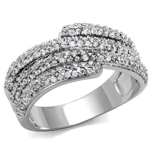 Engagement Rings Sale 3W1214 Rhodium Brass Ring with AAA Grade CZ