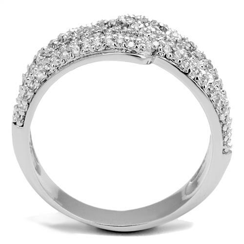 Engagement Rings Sale 3W1214 Rhodium Brass Ring with AAA Grade CZ