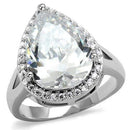 Engagement Rings Sale 3W1215 Rhodium Brass Ring with AAA Grade CZ