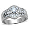 Engagement Rings TK10528 Stainless Steel Ring with AAA Grade CZ