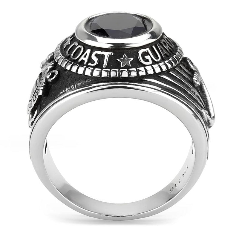 Engagement Rings TK3727 Stainless Steel Ring with Synthetic in Montana