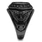 Silver Jewelry Rings Engagement Rings TK414704J Black - Stainless Steel Ring with Epoxy Alamode Fashion Jewelry Outlet