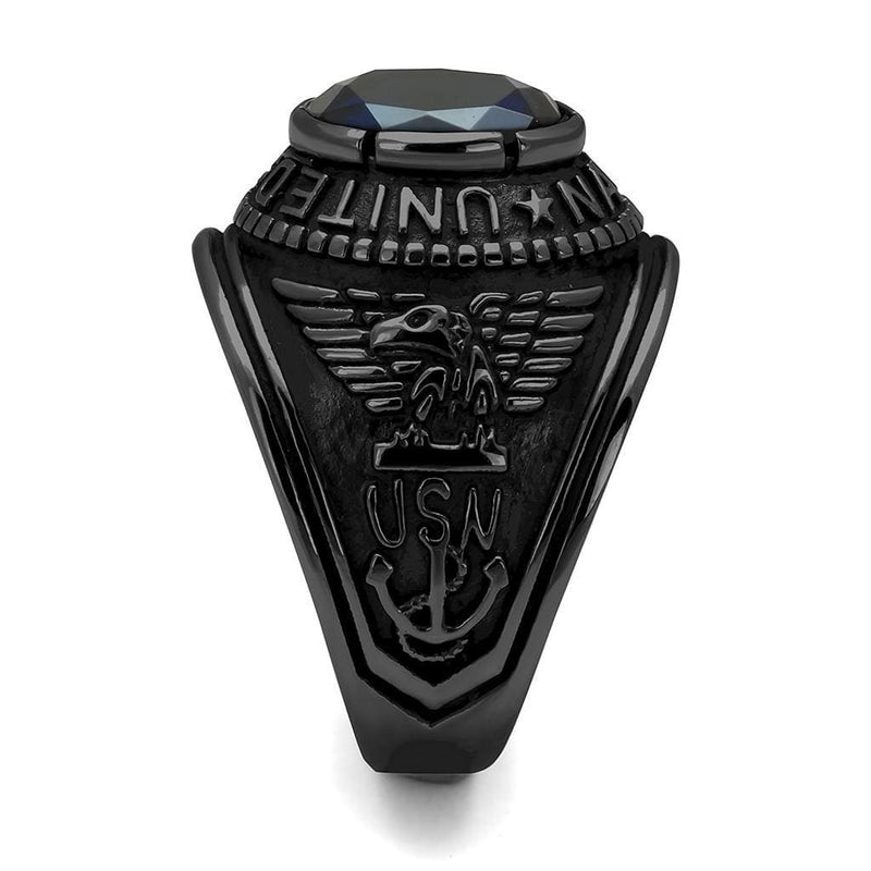 Engagement Rings TK414707J Black - Stainless Steel Ring with Synthetic