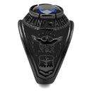 Engagement Rings TK414708J Black - Stainless Steel Ring with Synthetic