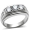 Engagement Rings TK491 Stainless Steel Ring with AAA Grade CZ