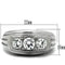 Engagement Rings TK491 Stainless Steel Ring with AAA Grade CZ