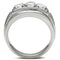 Engagement Rings TK491 Stainless Steel Ring with AAA Grade CZ
