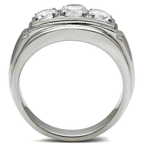 Engagement Rings TK491 Stainless Steel Ring with AAA Grade CZ