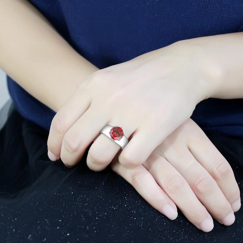 Engagement Rings TK52001 Stainless Steel Ring with AAA Grade CZ
