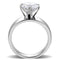 Silver Jewelry Rings Engagement Rings TK52004 Stainless Steel Ring with AAA Grade CZ Alamode Fashion Jewelry Outlet