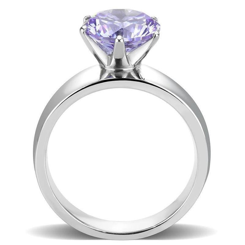 Engagement Rings TK52006 Stainless Steel Ring with AAA Grade CZ