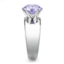 Engagement Rings TK52006 Stainless Steel Ring with AAA Grade CZ