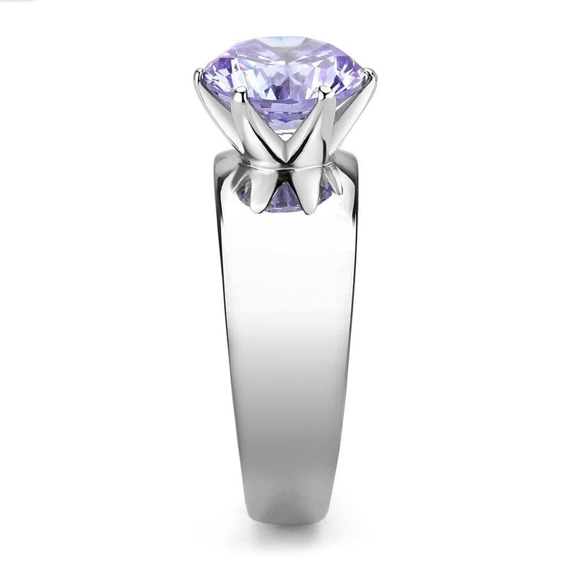 Engagement Rings TK52006 Stainless Steel Ring with AAA Grade CZ