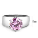 Engagement Rings TK52010 Stainless Steel Ring with AAA Grade CZ