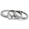Engagement Rings TK973 Stainless Steel Ring with AAA Grade CZ