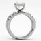 Engagement Rings TK975 Stainless Steel Ring with AAA Grade CZ