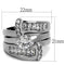 Silver Jewelry Rings Engagement Rings TK976 Stainless Steel Ring with AAA Grade CZ Alamode Fashion Jewelry Outlet