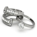 Engagement Rings TK976 Stainless Steel Ring with AAA Grade CZ