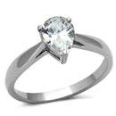 Engagement Rings TK994 Stainless Steel Ring with AAA Grade CZ