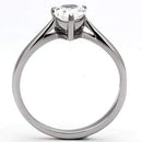 Engagement Rings TK994 Stainless Steel Ring with AAA Grade CZ