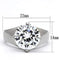 Engagement Rings TK999 Stainless Steel Ring with AAA Grade CZ