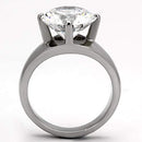 Engagement Rings TK999 Stainless Steel Ring with AAA Grade CZ