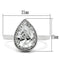 Silver Jewelry Rings Engagement Wedding Rings 3W111 Rhodium Brass Ring with AAA Grade CZ Alamode Fashion Jewelry Outlet