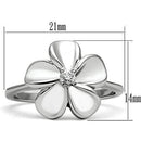 Silver Jewelry Rings Engagement Wedding Rings 3W113 Rhodium Brass Ring with AAA Grade CZ Alamode Fashion Jewelry Outlet