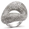 Fashion Rings 0W066 Rhodium Brass Ring with AAA Grade CZ