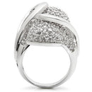 Fashion Rings 0W118 Rhodium Brass Ring with AAA Grade CZ