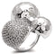 Fashion Rings 0W121 Rhodium Brass Ring with AAA Grade CZ