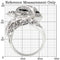 Fashion Rings 0W185 Rhodium Brass Ring with AAA Grade CZ