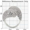 Fashion Rings 0W216 Rhodium Brass Ring with AAA Grade CZ