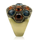 Fashion Rings 0W234 Antique Copper Brass Ring with Top Grade Crystal