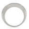 Fashion Rings 0W242 Rhodium + Ruthenium Brass Ring with AAA Grade CZ