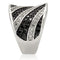 Fashion Rings 0W242 Rhodium + Ruthenium Brass Ring with AAA Grade CZ
