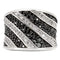 Fashion Rings 0W242 Rhodium + Ruthenium Brass Ring with AAA Grade CZ