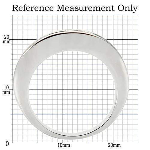 Fashion Rings 0W242 Rhodium + Ruthenium Brass Ring with AAA Grade CZ
