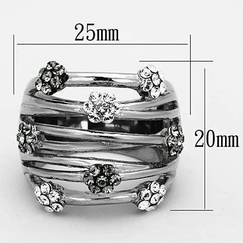 Fashion Rings For Women LOATK1372 Stainless Steel Ring with Epoxy