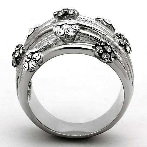 Fashion Rings For Women LOATK1372 Stainless Steel Ring with Epoxy