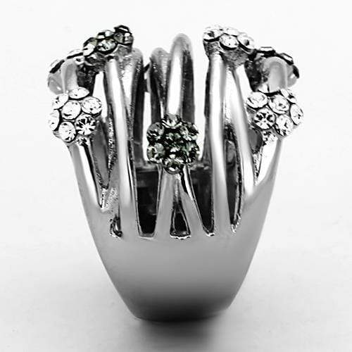 Fashion Rings For Women LOATK1372 Stainless Steel Ring with Epoxy