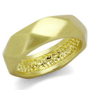 Gold Band Ring LO3895 Gold & Brush Brass Ring