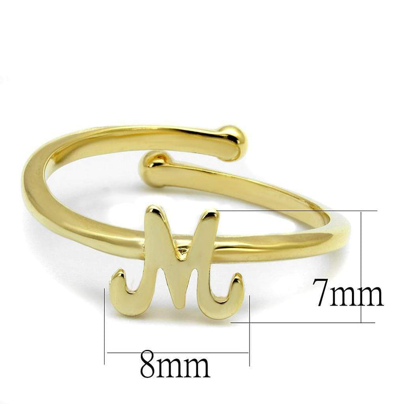 Gold Band Ring LO3994 Flash Gold Brass Ring