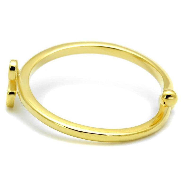 Gold Band Ring LO3998 Flash Gold Brass Ring