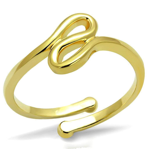 Gold Band Ring LO4000 Flash Gold Brass Ring