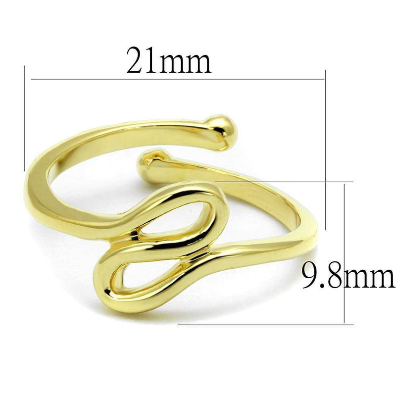 Gold Band Ring LO4000 Flash Gold Brass Ring