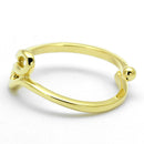 Gold Band Ring LO4000 Flash Gold Brass Ring