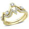 Gold Band Ring TK3596 Gold - Stainless Steel Ring with AAA Grade CZ