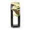 Gold Band Ring TK3609 Gold+ Black - Stainless Steel Ring